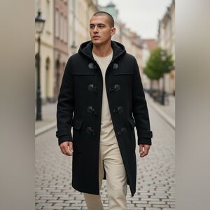 🔥NWT MEN’S TOMMY HILFIGER BLACK COAT XXL🔥